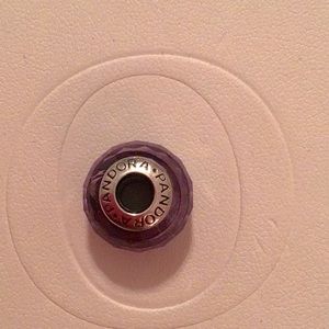 Light amethyst Pandora Murano Crystal charm